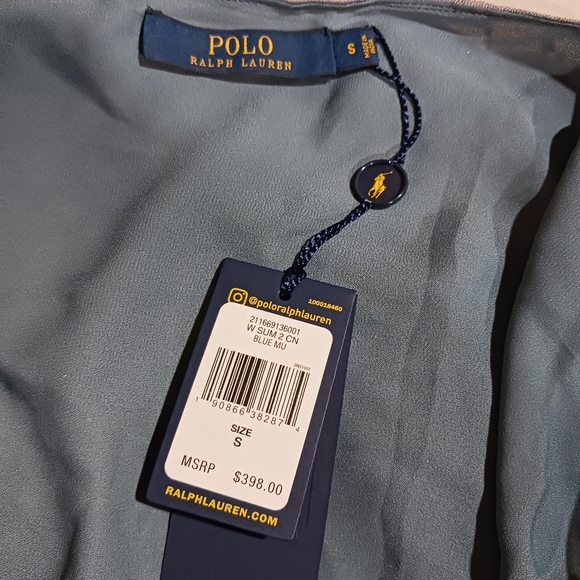 Polo Ralph Lauren Tulle Beaded Sequin Mock Wrap Midi Skirt - Picture 7 of 10